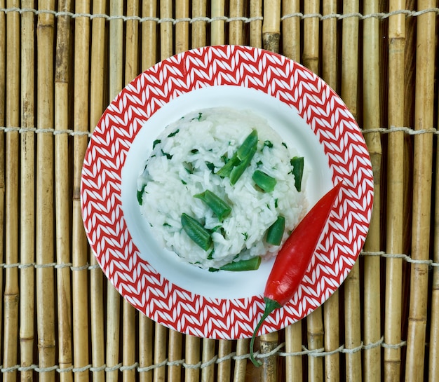 Khao phat kaeng kiao wan - Rice Fried With Green Curry