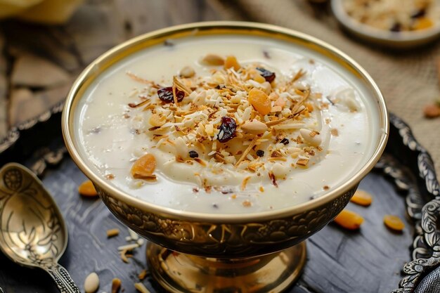 Photo kheer payasam dessert for eid alfit festival celabration