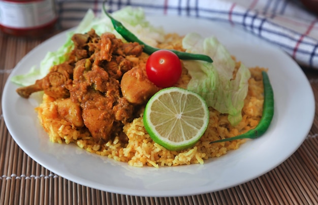 Khichuri made from rice and lentils, a very popular cuisine in Indian subcontinent