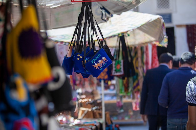 Khiva hand made bags in uzbekistan