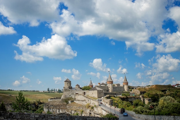 , 우크라이나 Khmelnytskyi 지역. Kamyanets-Podilsky 낭만적 인 도시