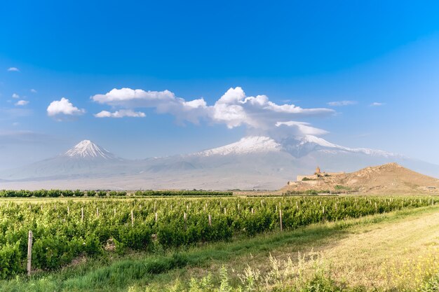 Khor Virap and Mount Ararat