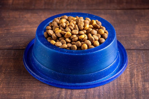 Kibble pet Bowl of dry dog food