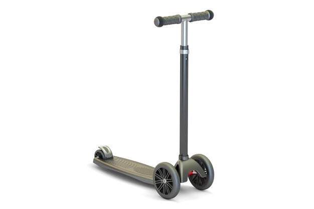 Photo kick scooter 3d rendering