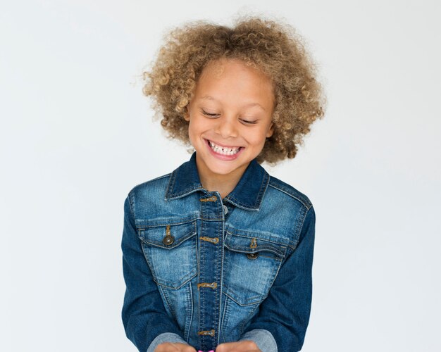 Kid Childhood People Race Emotional Studio Shoot