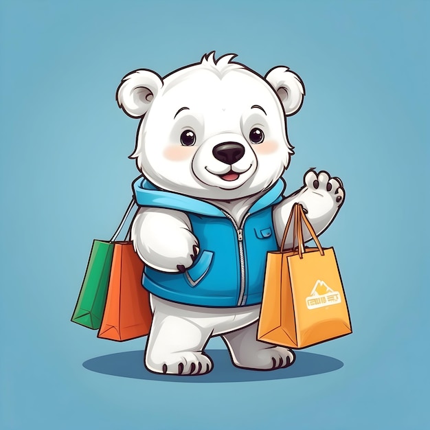 Kid color pencil polar bear childrens artwork with color pencils cute polar bear drawings by kids