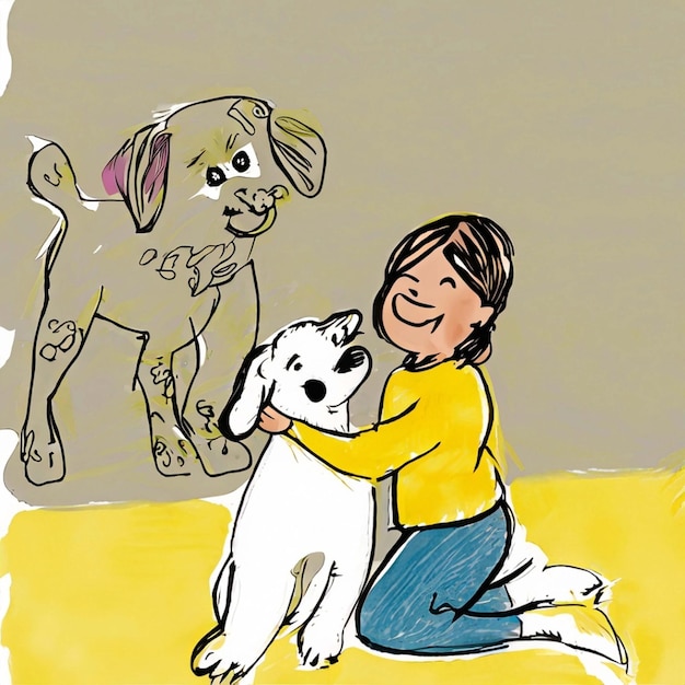 Kid and dog book cover