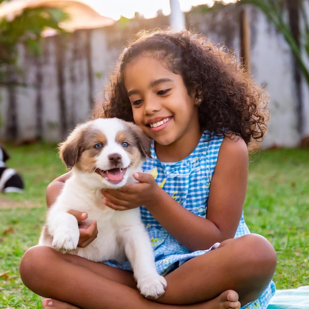 Photo kid dog crianca cachorro