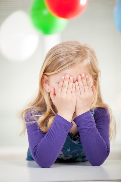 Kid enjoying birthday party