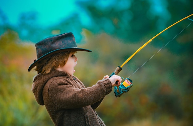 Kid fishing with spinning reel kids fly fishing