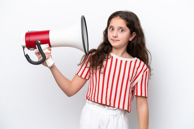 Kid over isolated background