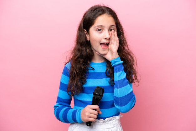 Kid over isolated background