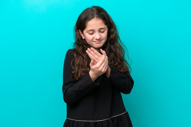 Kid over isolated background