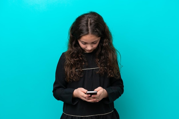 Kid over isolated background