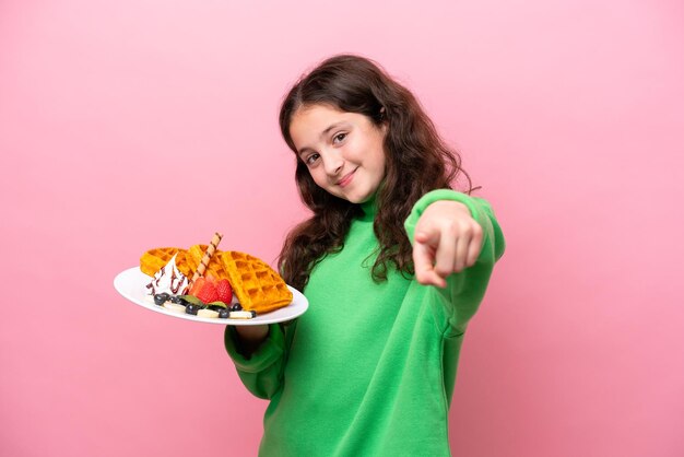 Kid over isolated background