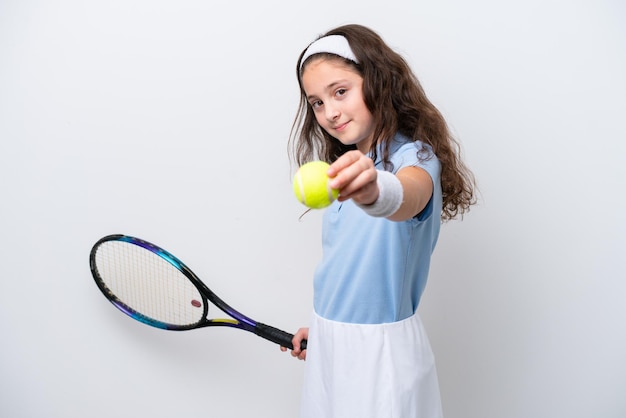 Kid over isolated background