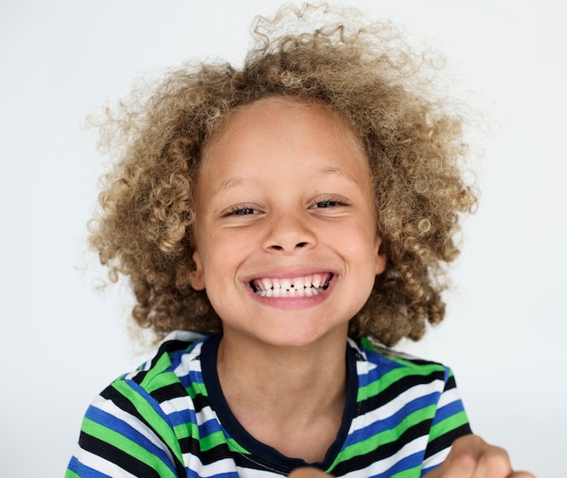 Kid Kindertijd Mensen Race Emotionele Studio Shoot