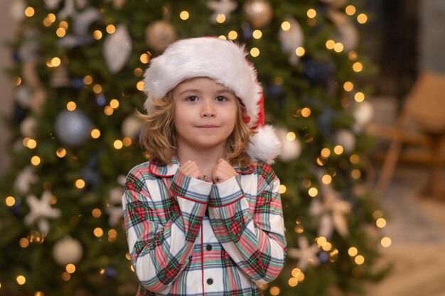 Kid praying kids prayer child at home on christmas little kid celebrating christmas or new year