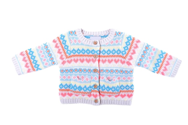 Kid's sweater on white background