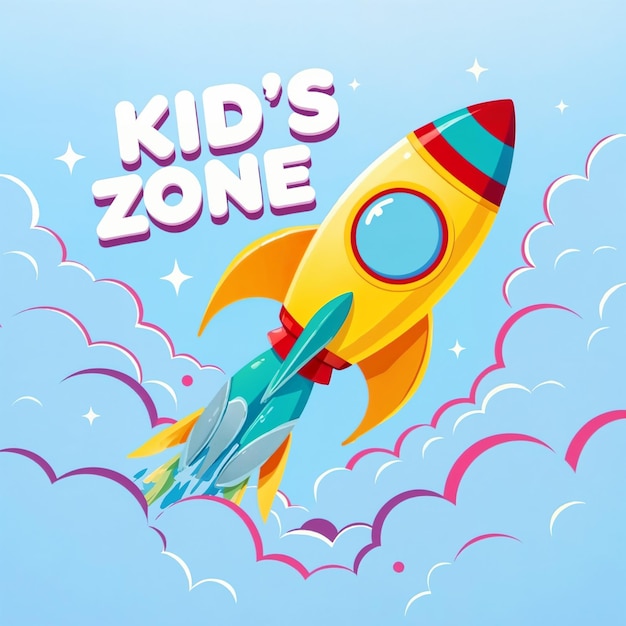 キッドズ・ゾーン・ロケットのイラスト