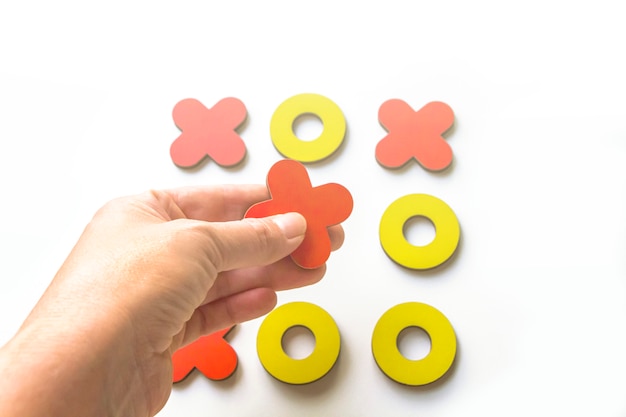 Kid tic-tac-toe board game