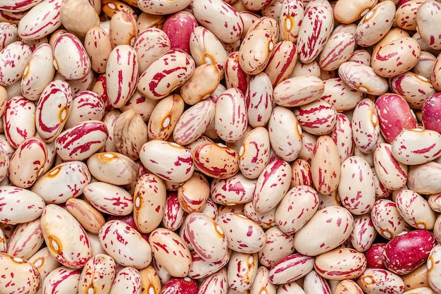 Kidney beans texture, Top view, food background.