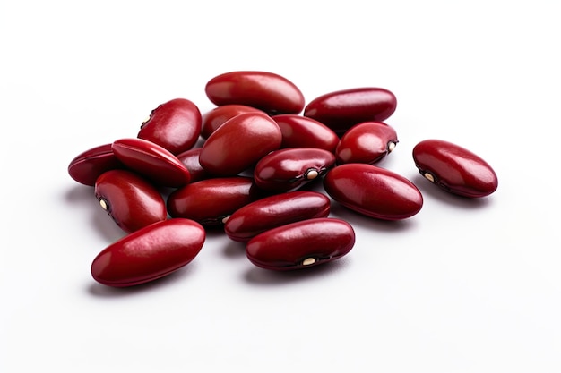 Kidney Beans On White Background