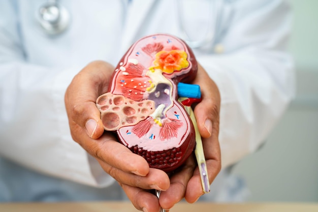 臓病 慢性臓病 ckd 医師は病院で治療し研究する人間のモデルを保持します