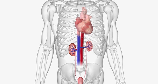 腎臓は全身の血液から老廃物をろ過します。