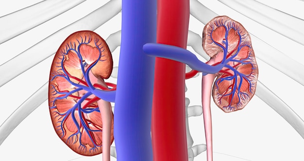 Photo the kidneys filter waste out of the blood for the entire body