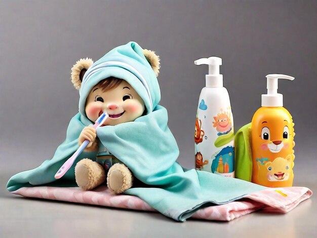 Photo kids baby tooth brush