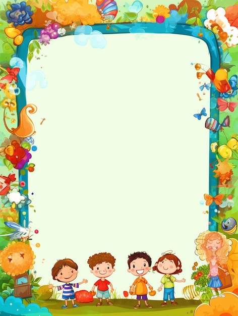 Kids back to school background with copy space