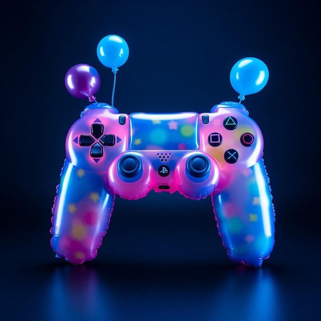 Photo kids balloon like a playstation controlle