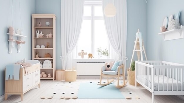 Фото Детская спальня в скандинавском стиле