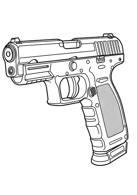 Kids book coloring pages guns