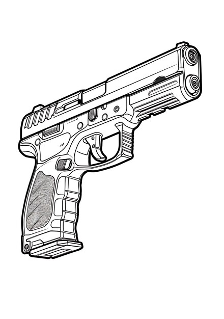 Photo kids book coloring pages guns