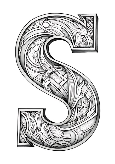 Kids book letters coloring pages design