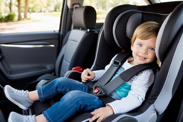 Photo kids in car seats