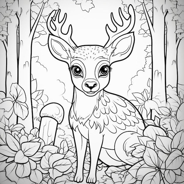 Photo kids coloring book page featuring simple animals heavy