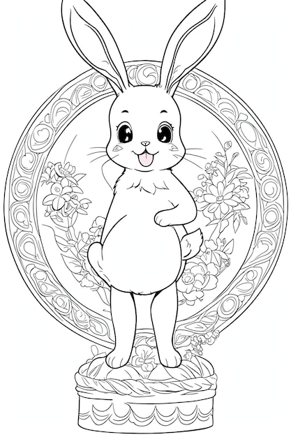 kids coloring book page