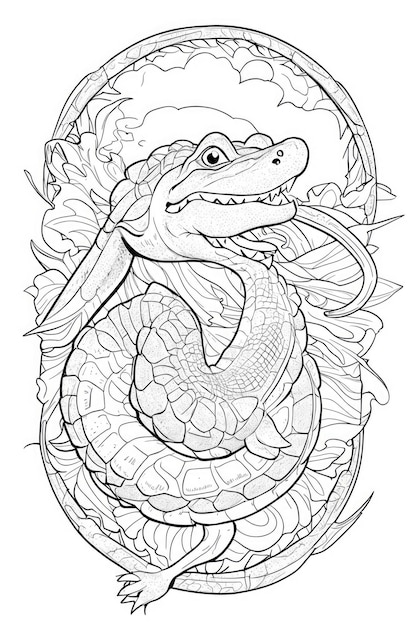 kids coloring book page