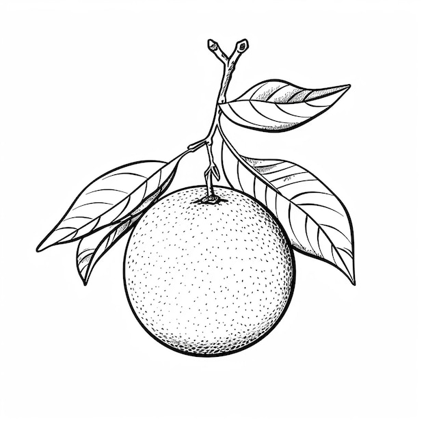 Photo kids coloring page showcasing the sweetness and bright colors of natures bounty in fruits