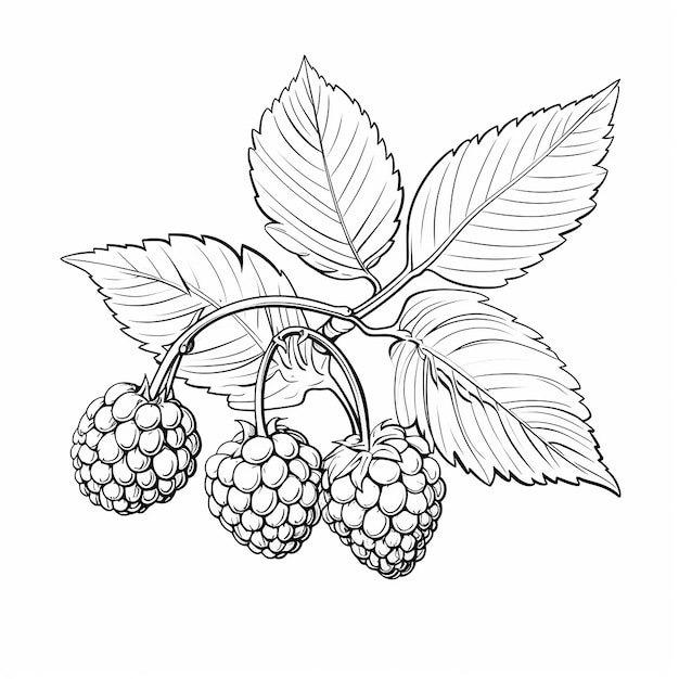 Photo kids coloring page showcasing the sweetness and bright colors of natures bounty in fruits