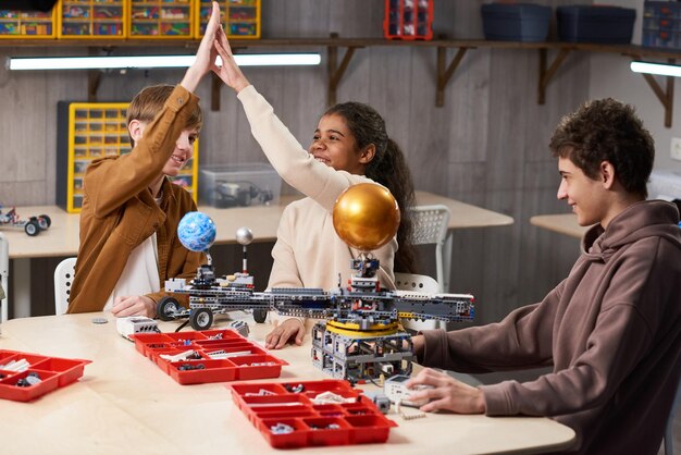 Kids Creating Science Project