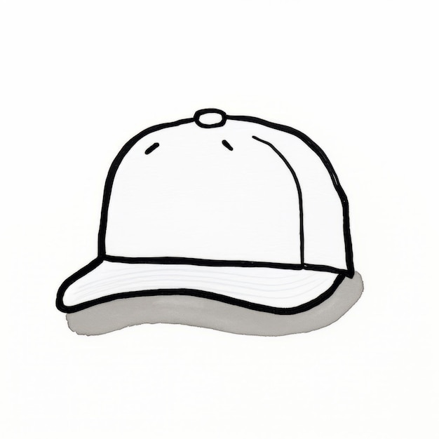 Photo kids drawn cap icon