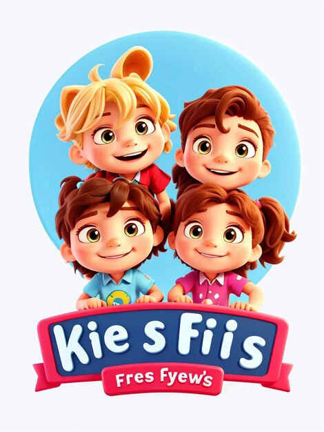 kids friends icon logo