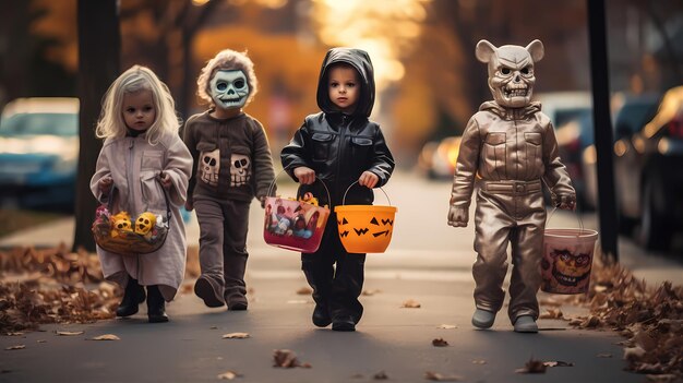 Photo kids_halloween_trick_or_treat