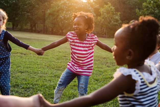 Kids having fun together