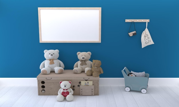 Kids photo frame Mockup Design