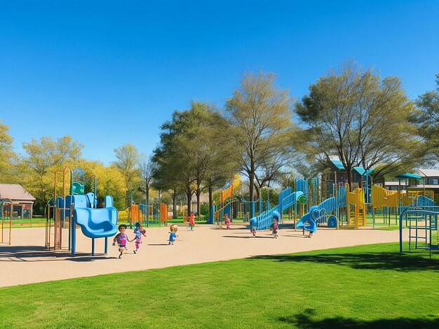 Photo kids at the playground